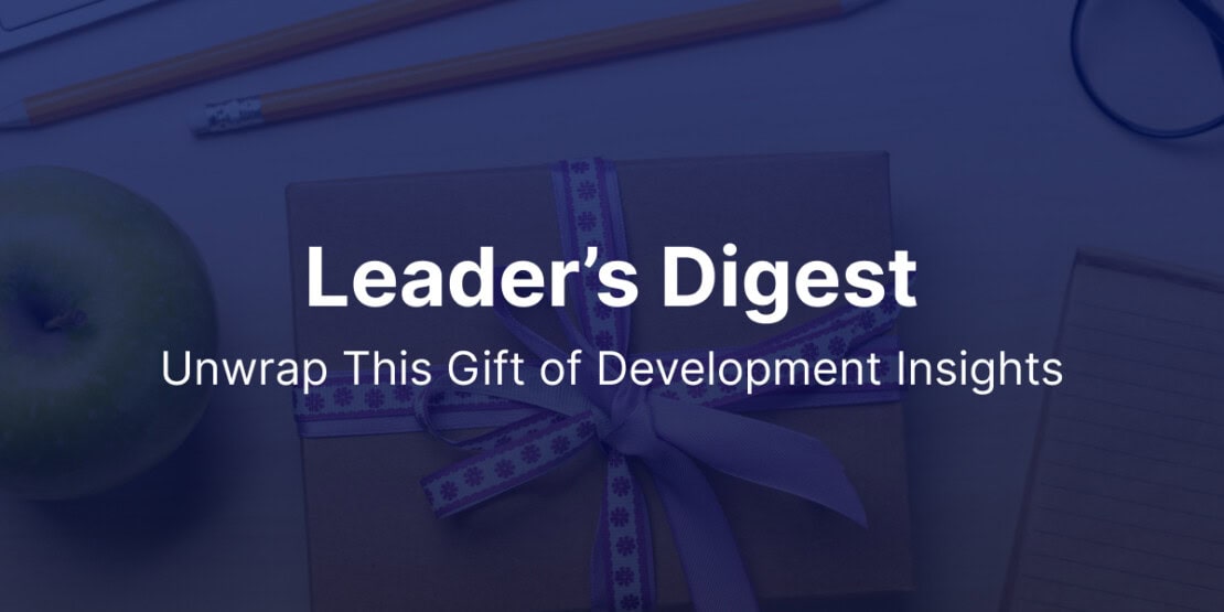 Leader's Digest blog - December 2024 on the theme of professional development insights