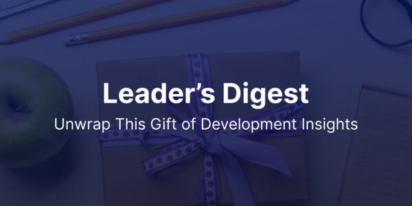 Leader's Digest blog - December 2024 on the theme of professional development insights